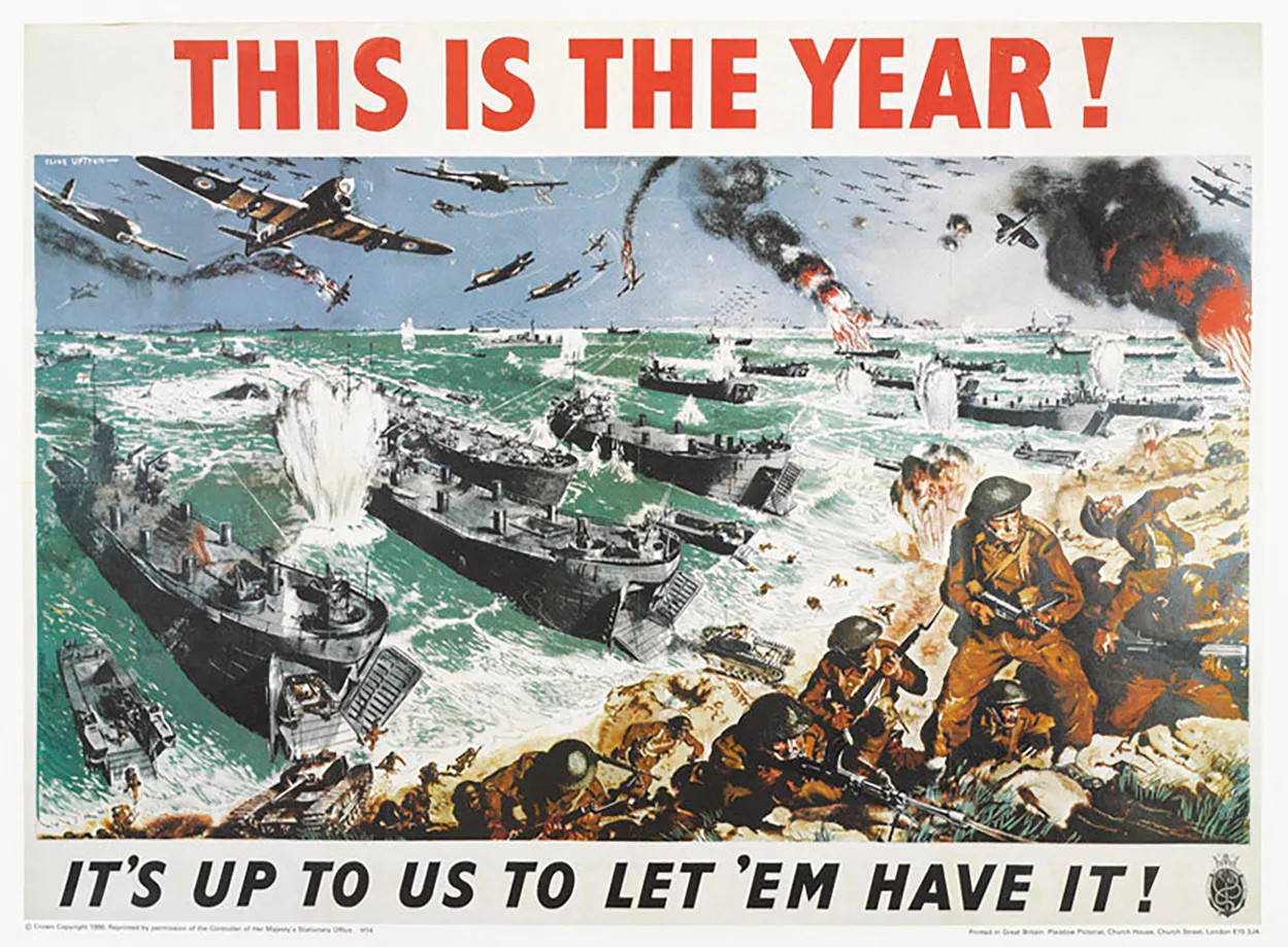 Geallieerde propagandaposter uit 1944 (Van D-Day tot V-Day, 2019)